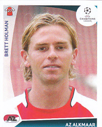 Brett Holman AZ Alkmaar samolepka UEFA Champions League 2009/10 #506